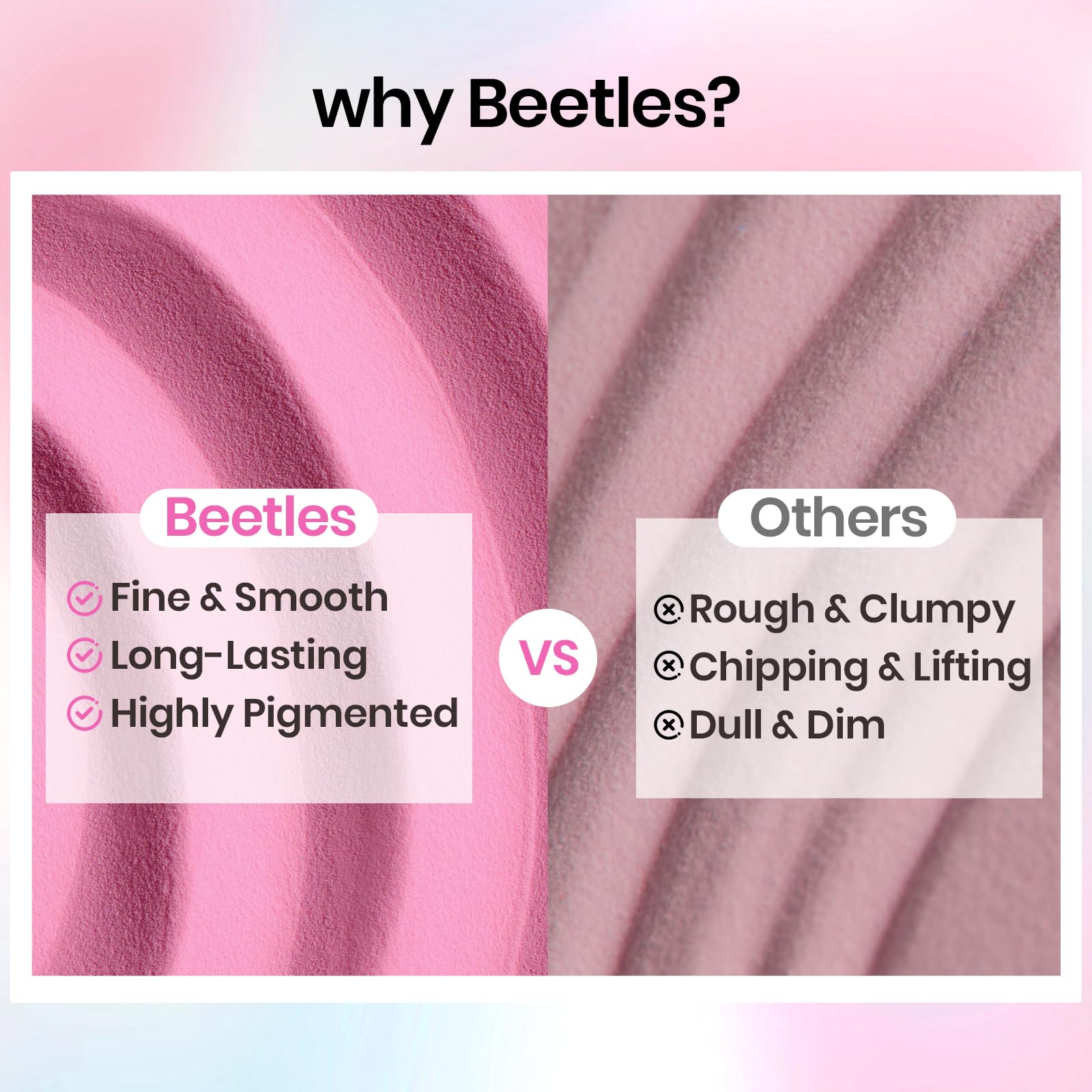 Professional DIY manicure using Beetles dip powder