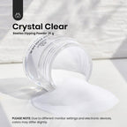 Beetles clear dip powder jar showing net weight size