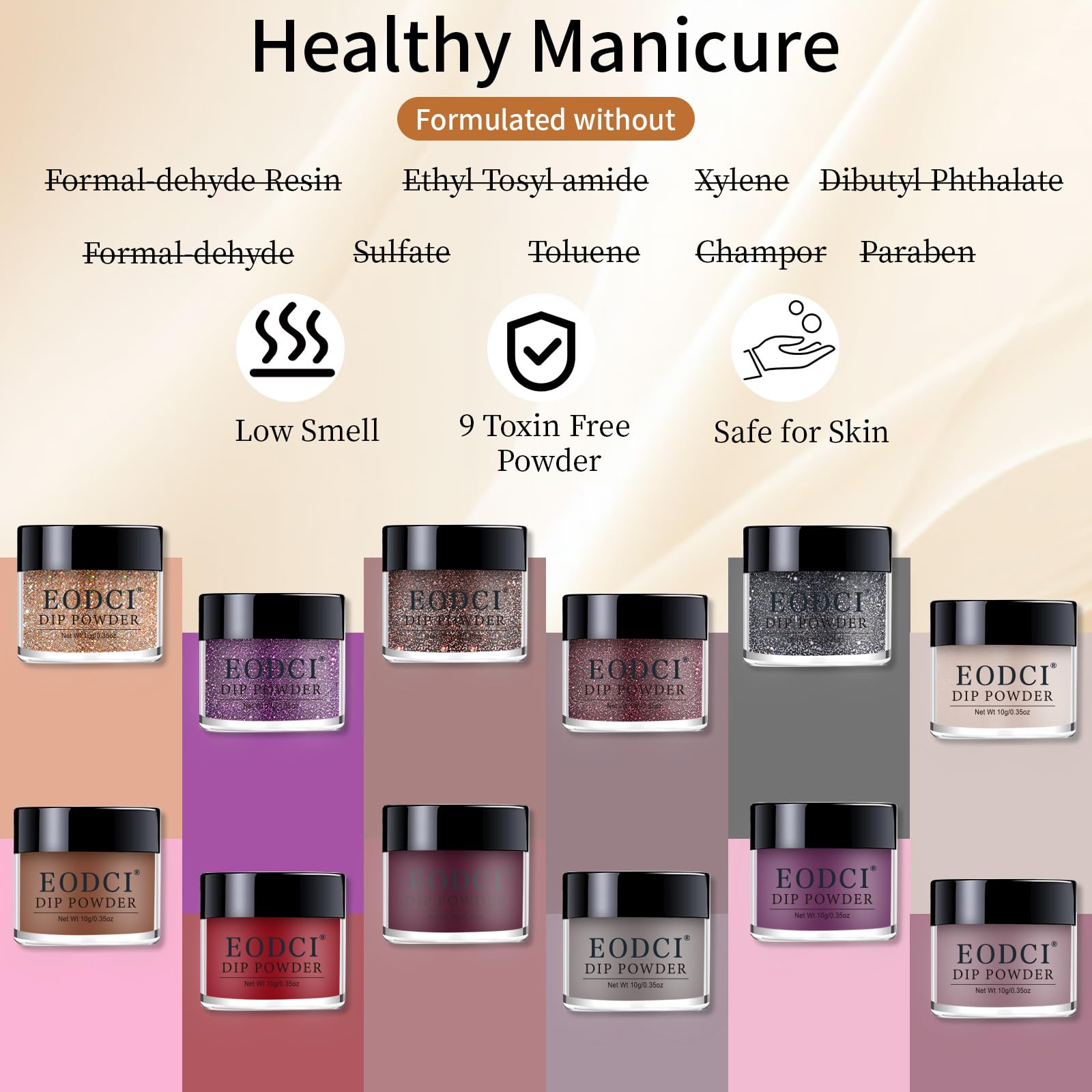 Eodci dip powder set for French nail art designs