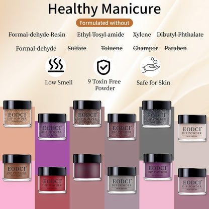 Eodci dip powder set for French nail art designs