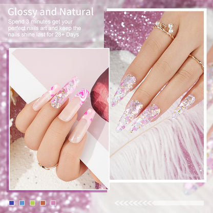 Eodci nail dip powder jar with DIY manicure tools