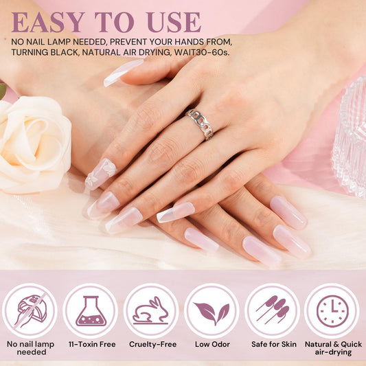 Professional pink nail dipping powder jar for home manicure