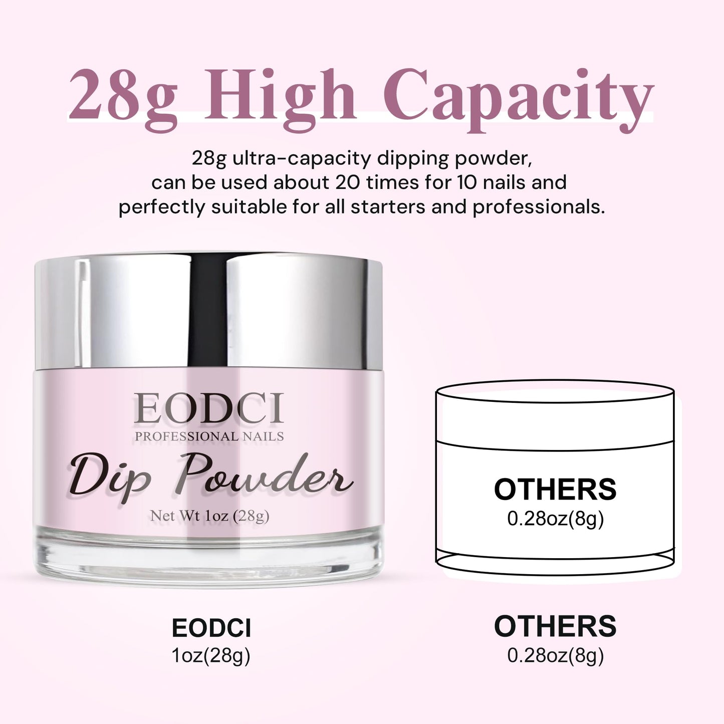Authentic USA imported pink dip powder for DIY nails
