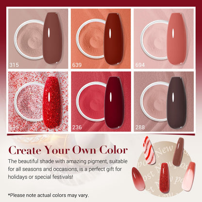 Azurebeauty nail powder set for French manicure styles