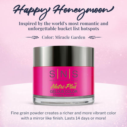 SNS Miracle Garden pink fuchsia dipping powder jar size one ounce