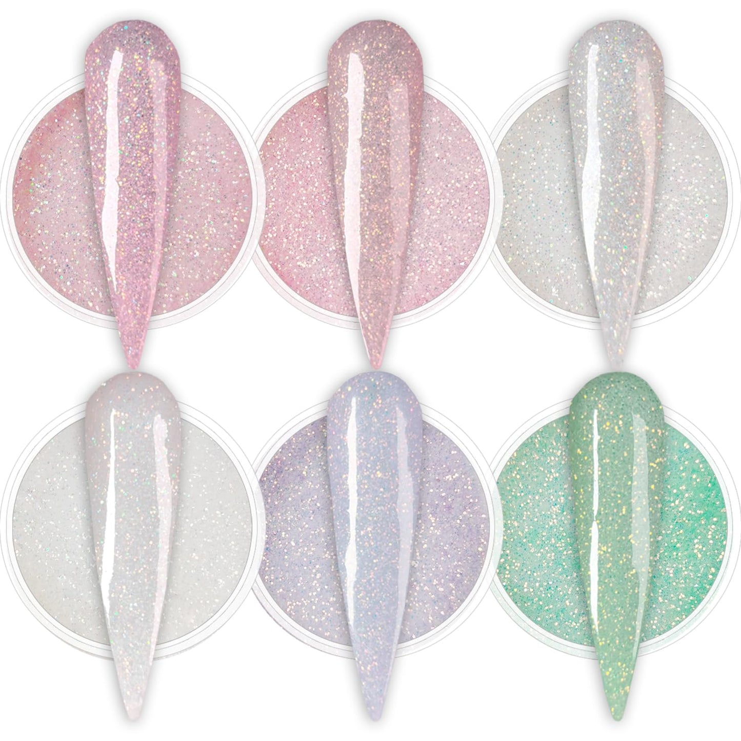 Oumisaya dip powder 6 color collection for french manicure design