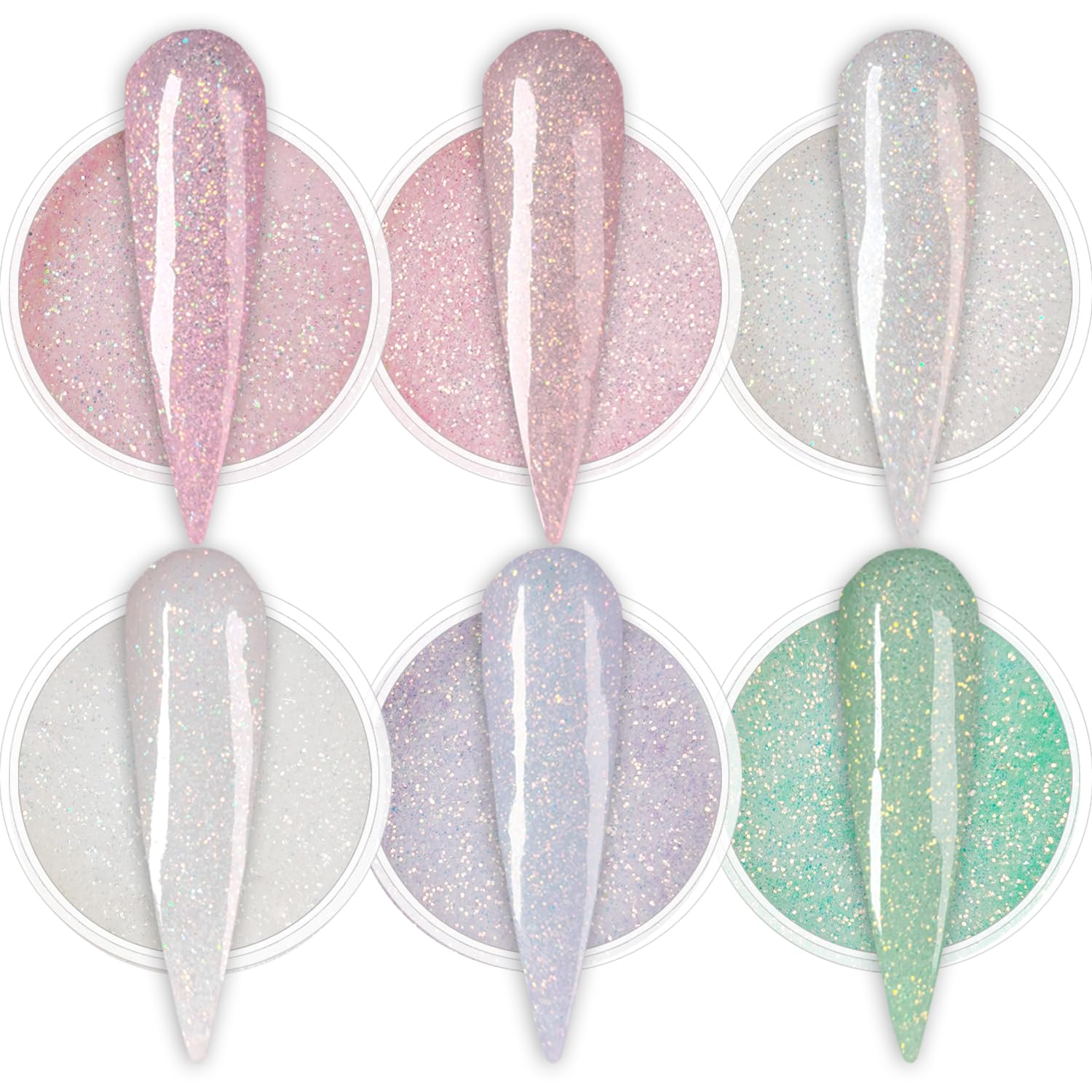 Oumisaya dip powder 6 color collection for french manicure design