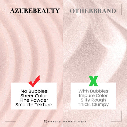 Manicured nails using Azurebeauty Peachy Pink Shimmer powder