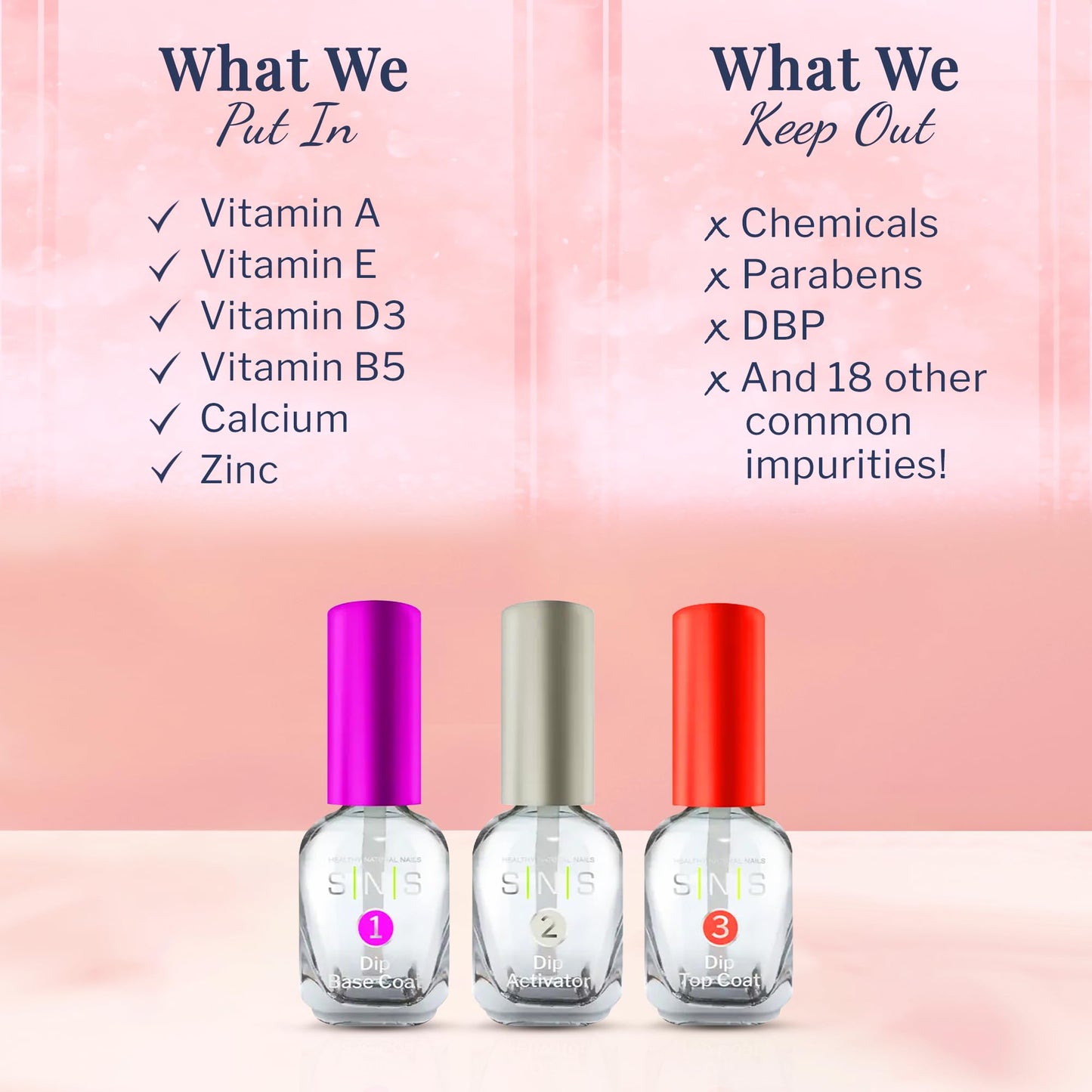 Professional nail dipping kit for stronger nail beds