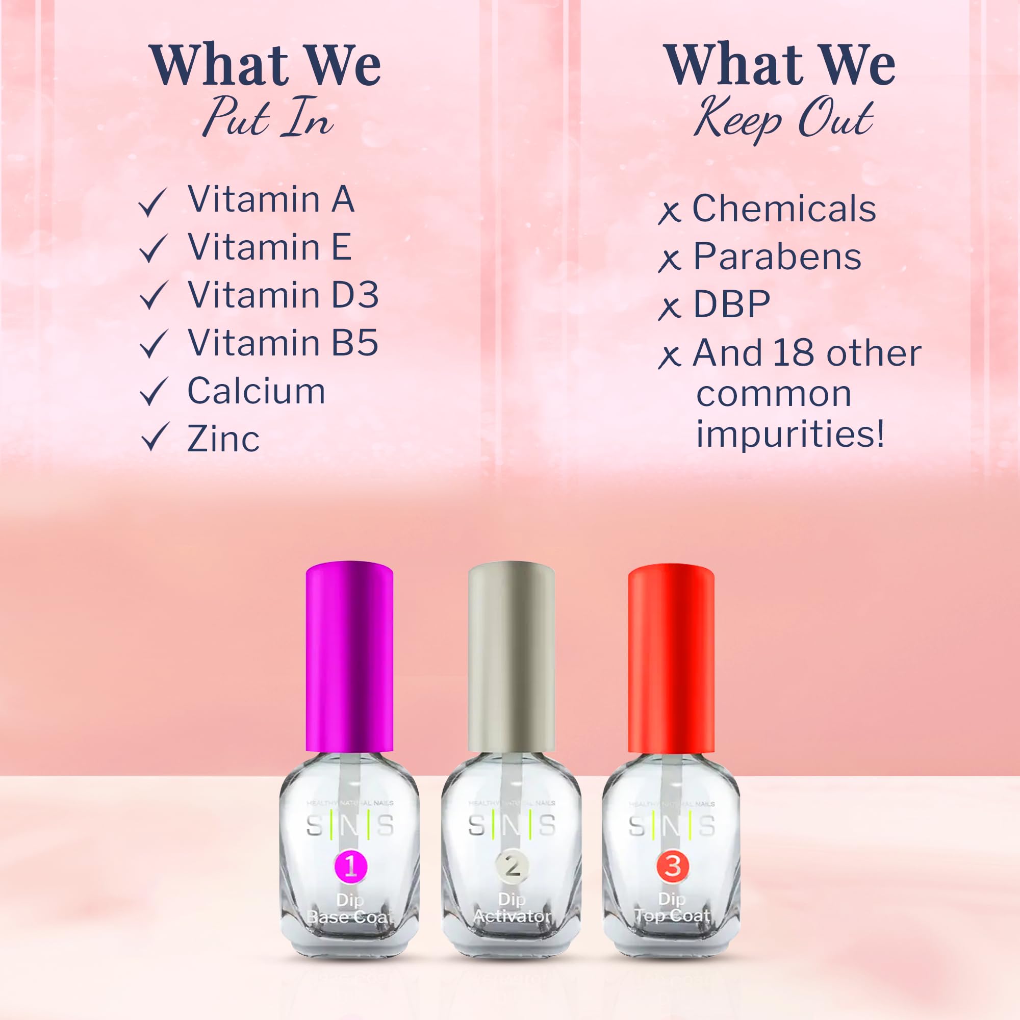 Professional nail dipping kit for stronger nail beds