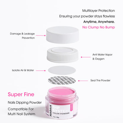 Nagaia nail dip powder system application tools