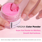 Nagaia Cabernet Chic nail dipping powder jar top view
