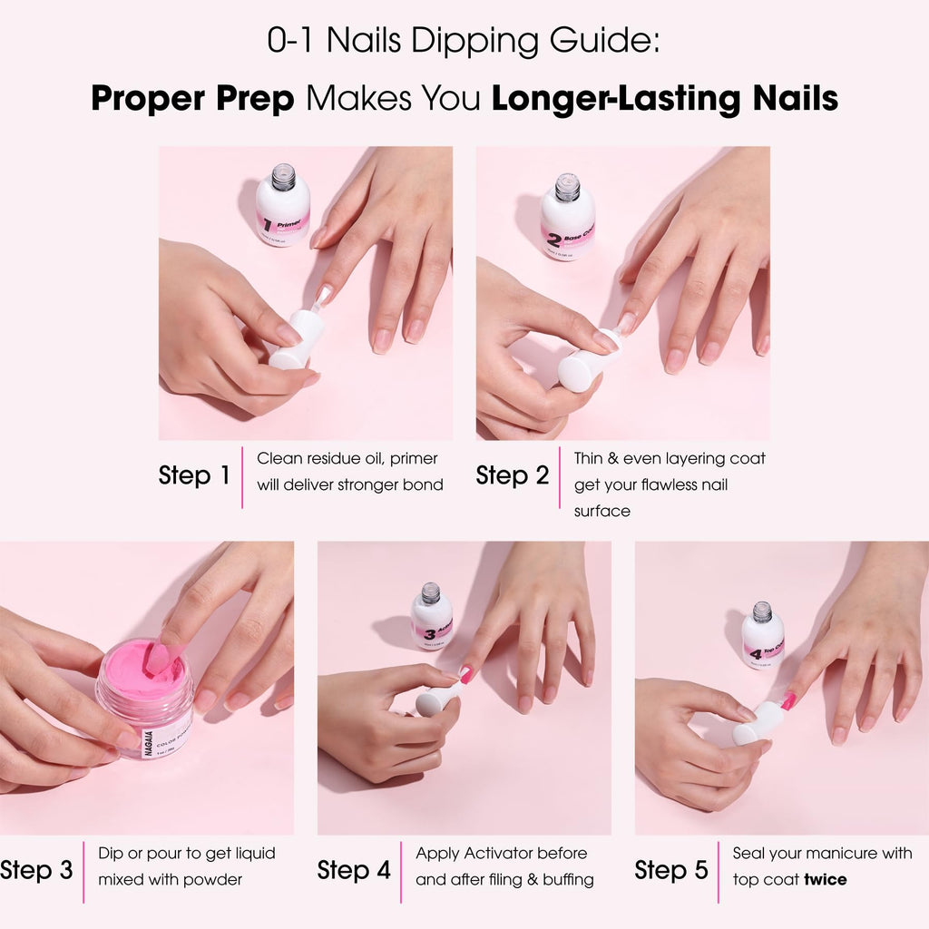 Nagaia professional salon nail powder jar label detail