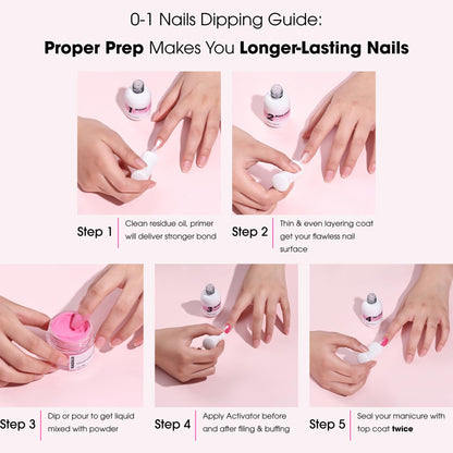 Nagaia dip powder packaging for USA imported beauty