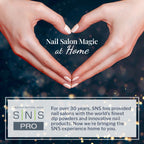 Authentic USA sourced SNS beauty product jar displayed on clean surface