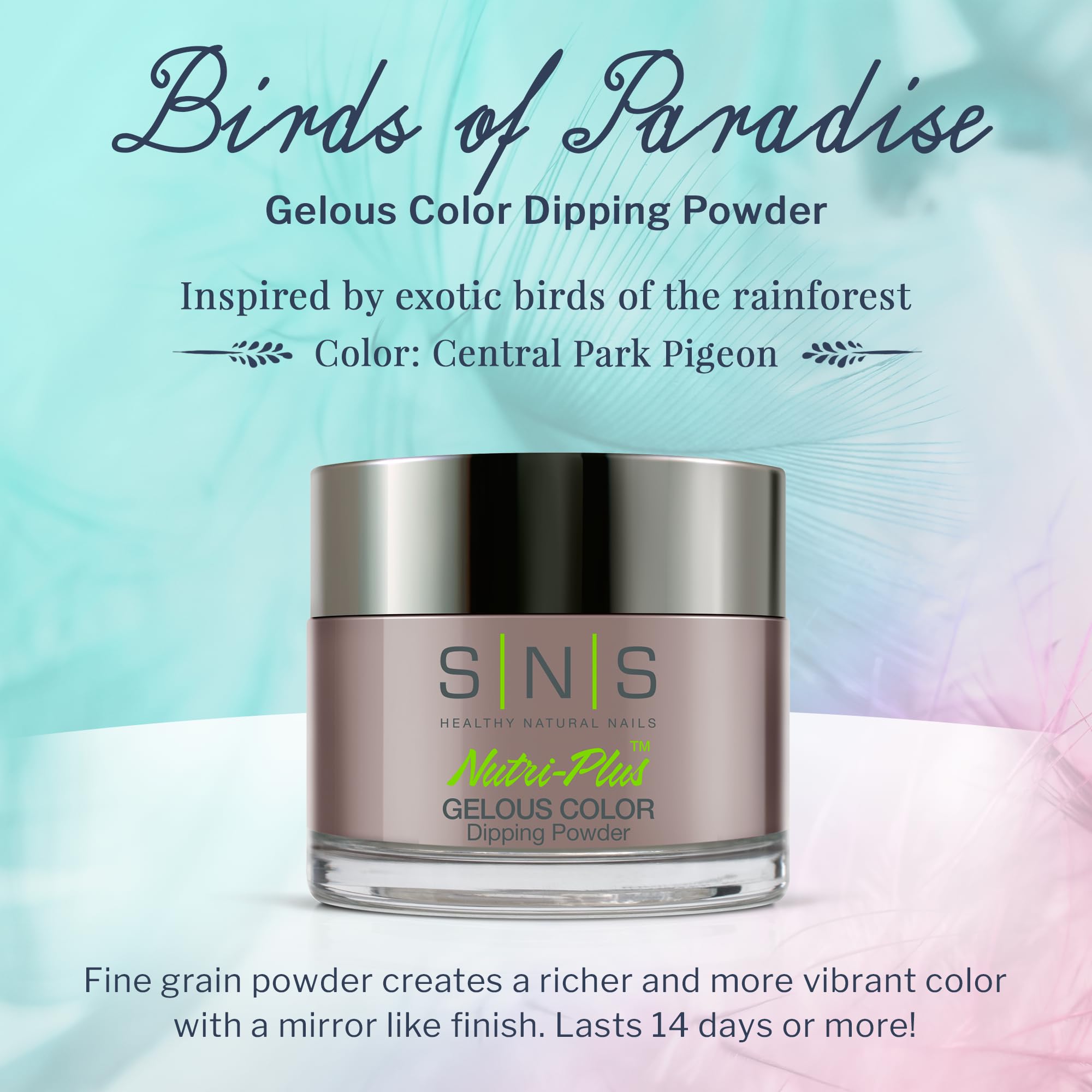 SNS Central Park Pigeon dip powder jar packaging