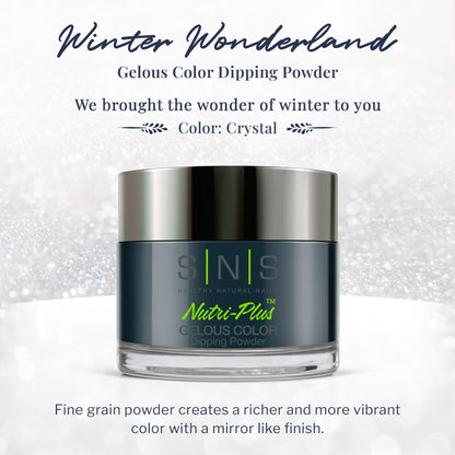 SNS WW07 Crystal dipping powder jar label details
