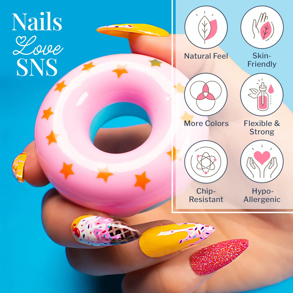 One ounce professional nail powder bottle top angle