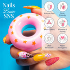 One ounce professional nail powder bottle top angle