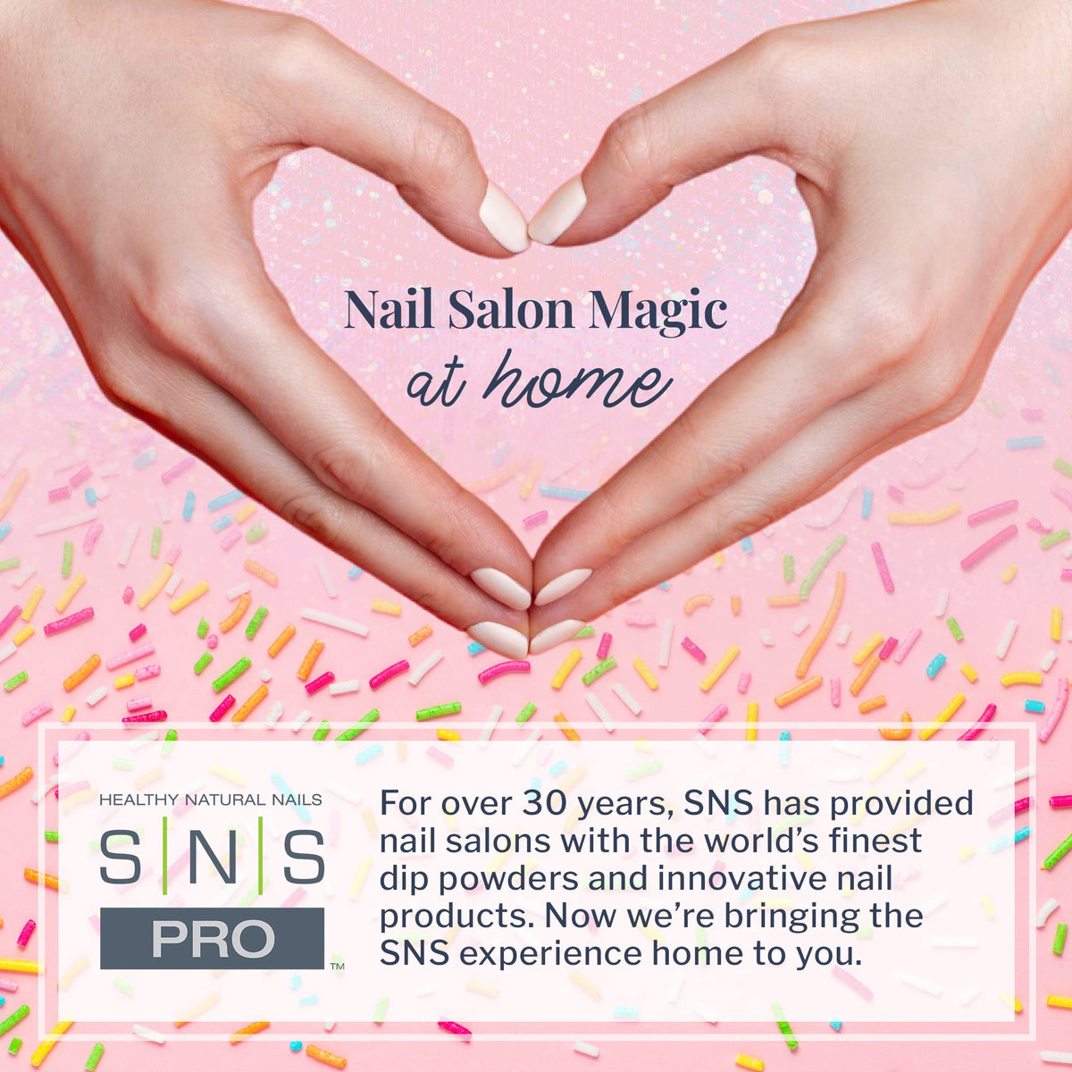 Authentic USA sourced SNS nail dip powder packaging layout