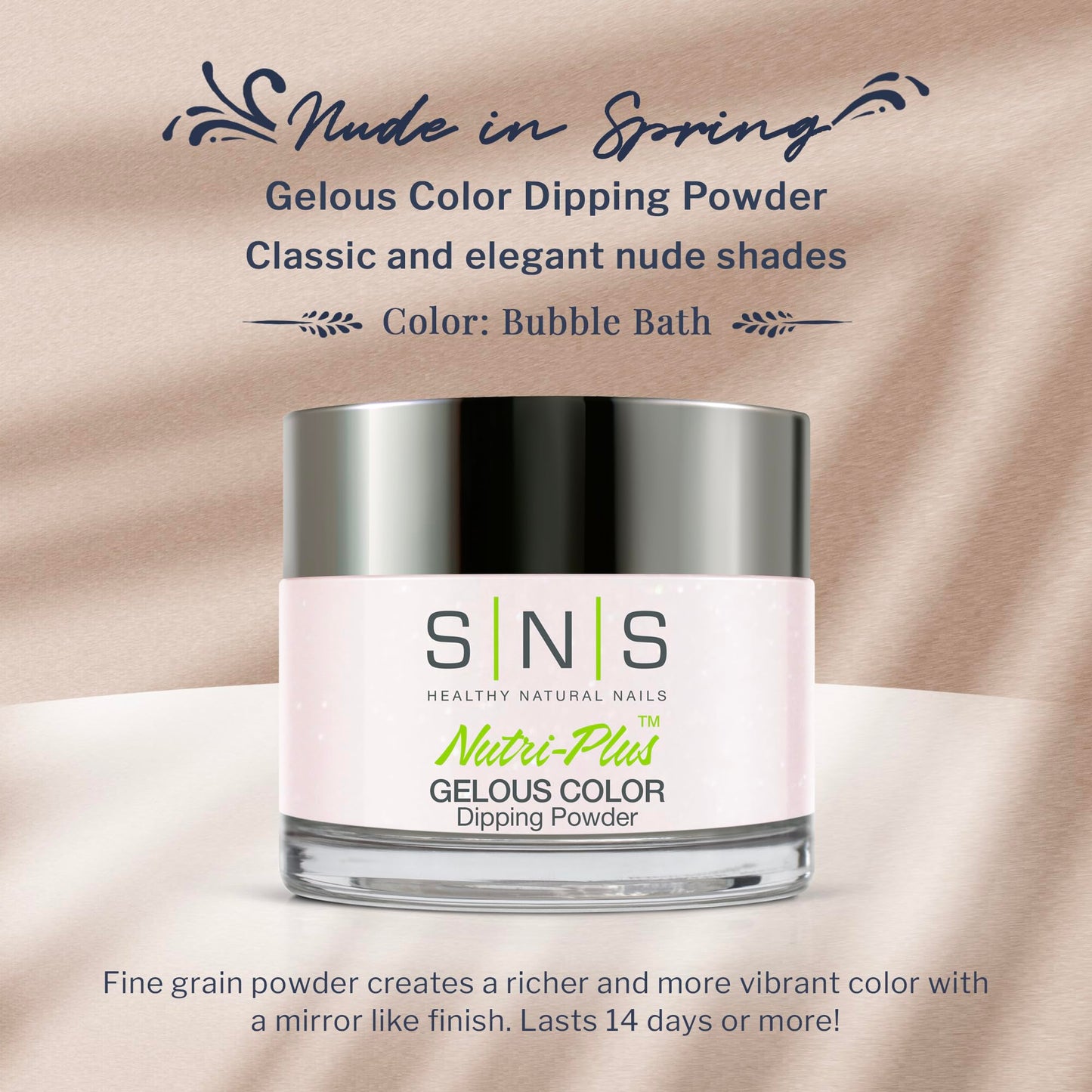 SNS Bubble Bath dipping powder jar with lid