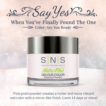 Close up of SNS Are You Ready nude dipping powder jar