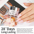 Eodci pink color dip powder packaging label