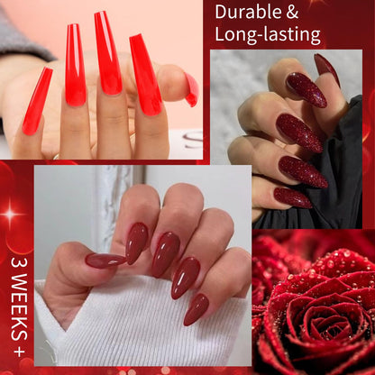 Professional nail art manicure created with Honey Joy powder