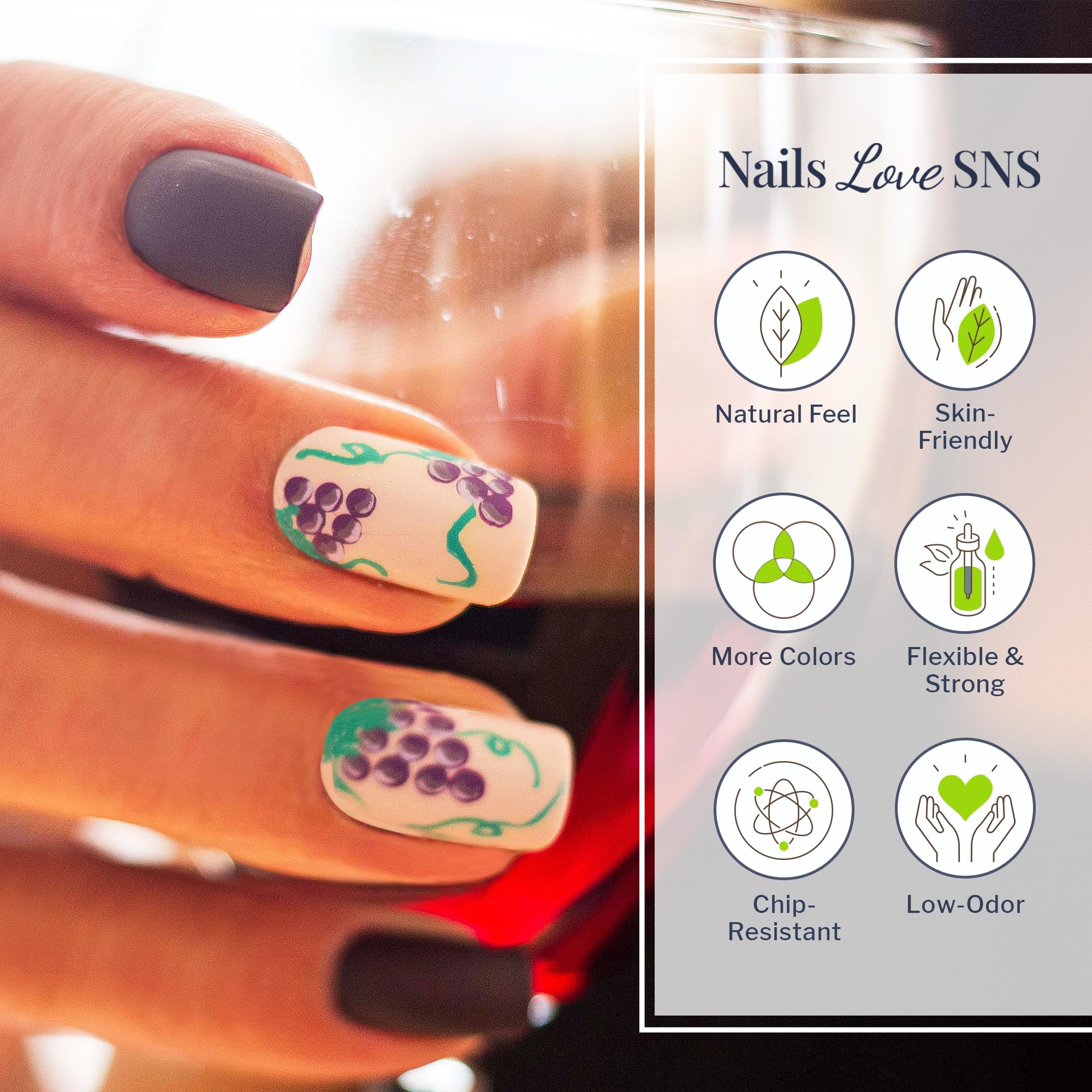 Authentic SNS Nail Dip Powder 1 ounce packaging