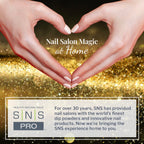 Authentic USA sourced SNS beauty product packaging angle