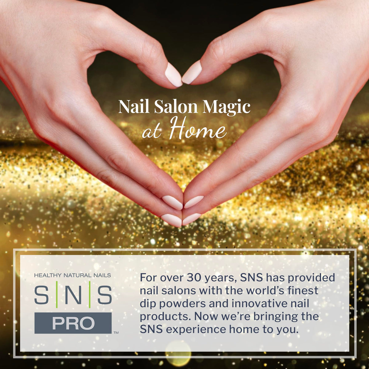 Authentic USA sourced SNS beauty product packaging angle