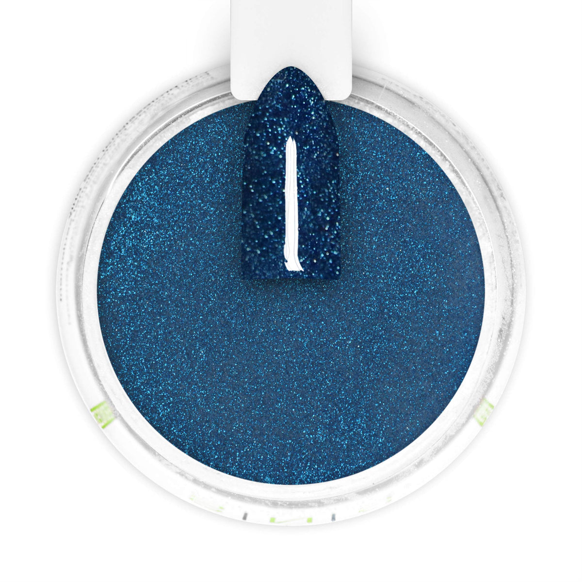 High shine finish swatch of Azure Sky teal shimmer color