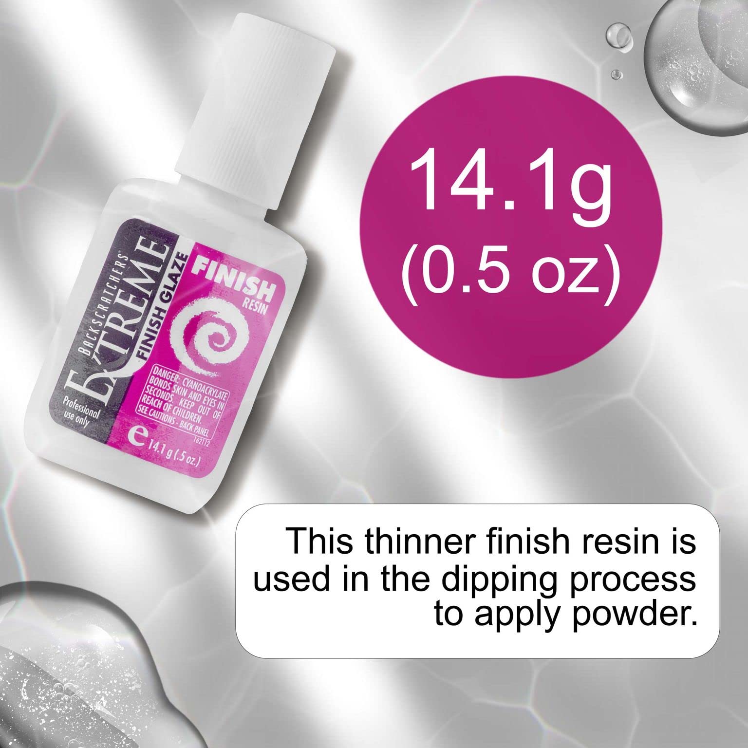 Professional nail glue for dip powder and wraps by Backscratchers
