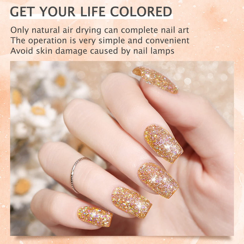 Side profile of Honey Joy 28 gram acrylic nail dipping powder