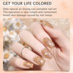 Side profile of Honey Joy 28 gram acrylic nail dipping powder