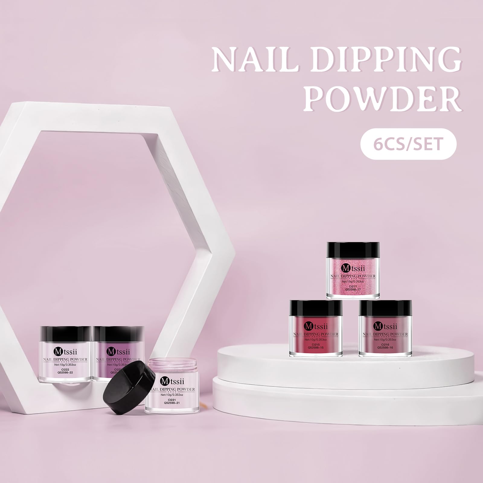 Top down view of nail art kit contents and brushes