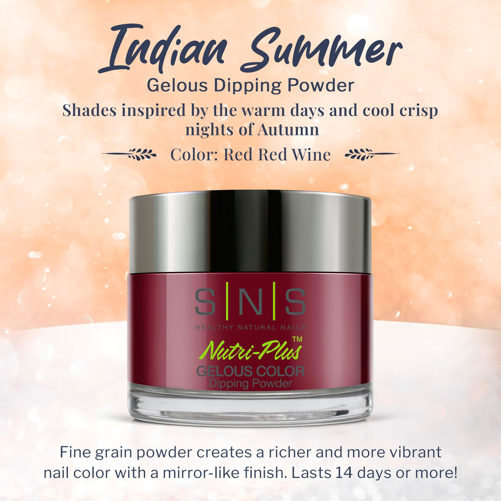 SNS Indian Summer Collection IS10 Red Red Wine jar top view