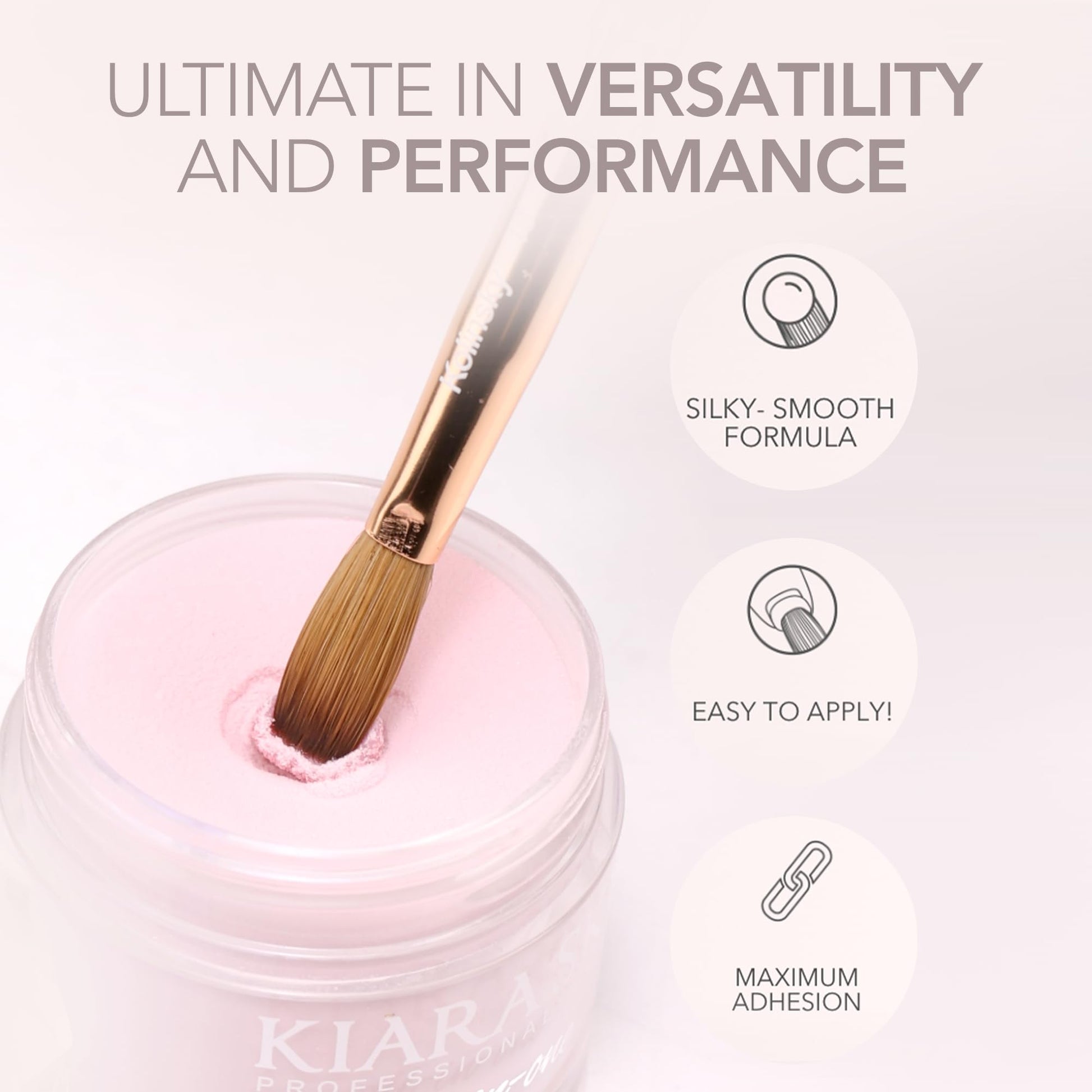 Professional Kiara Sky dip and acrylic powder for nail sculpting