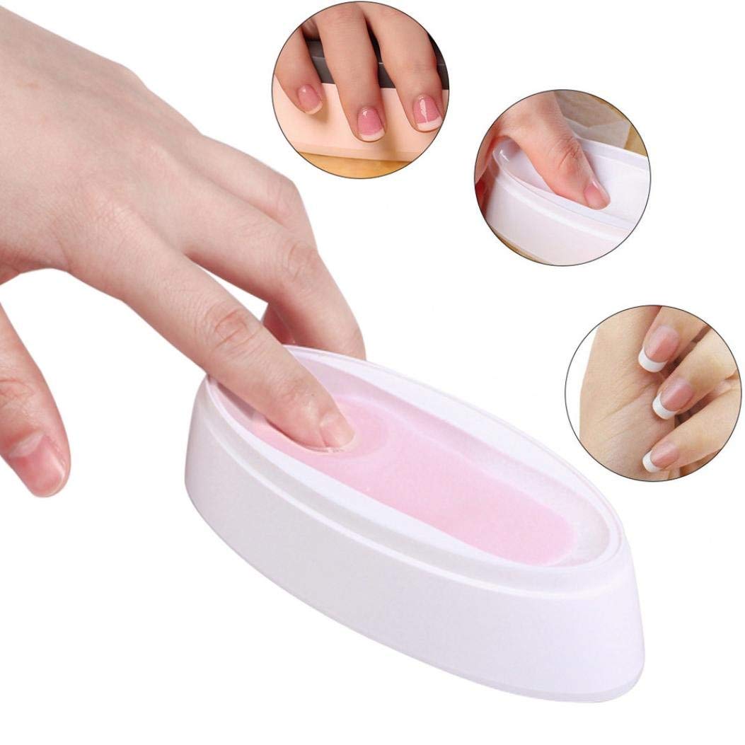 Close up of Armear French manicure dip mould guide groove