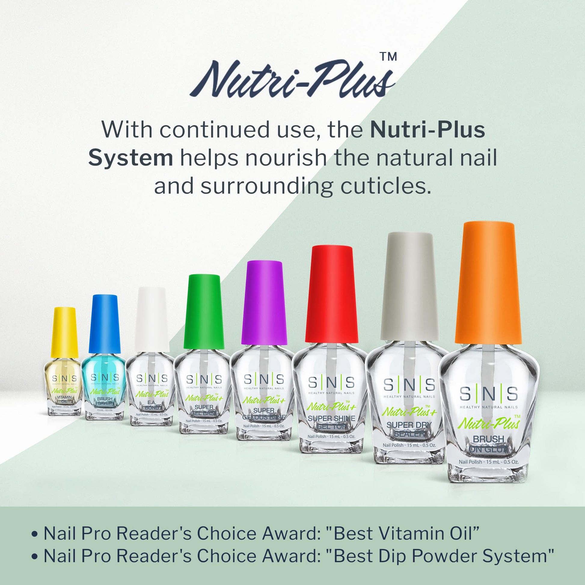 SNS Healthy Natural Nails high shine gel top coat for salon quality manicures