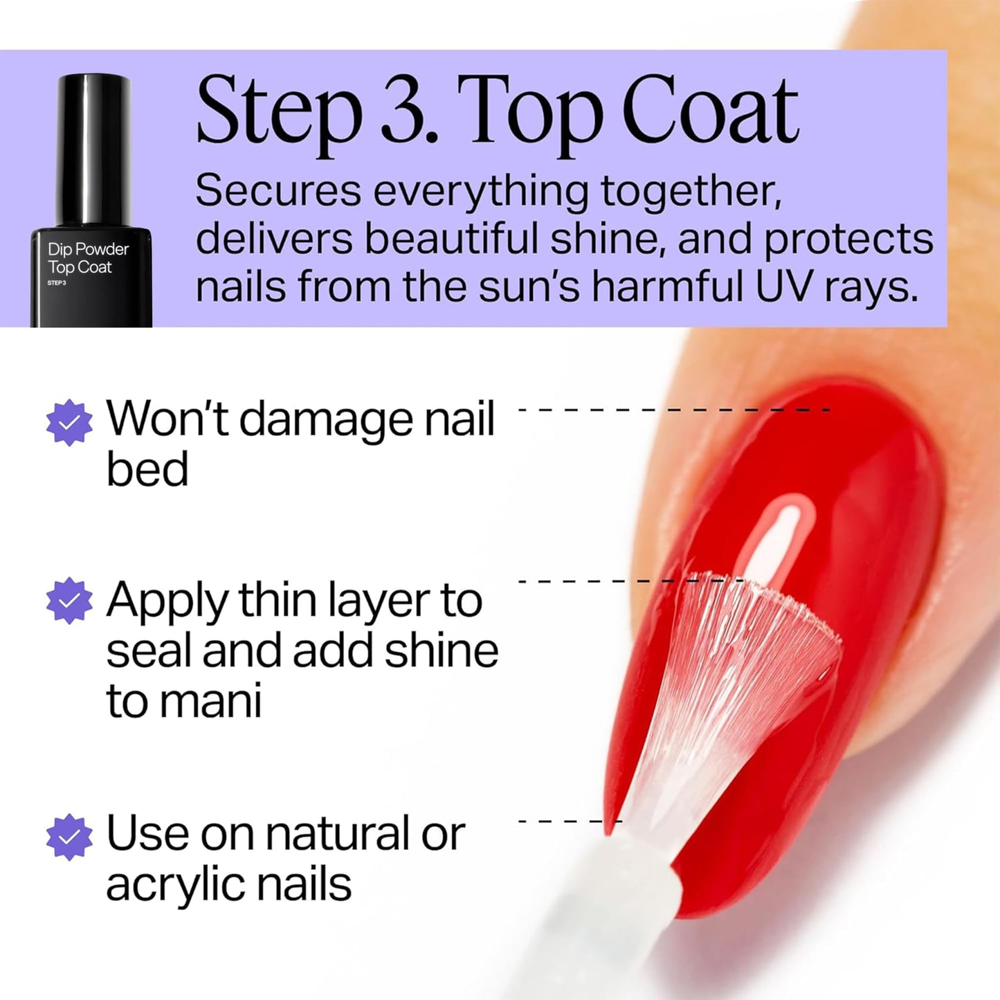 Authentic USA imported Nailboo salon quality dip coat trio for professional results.