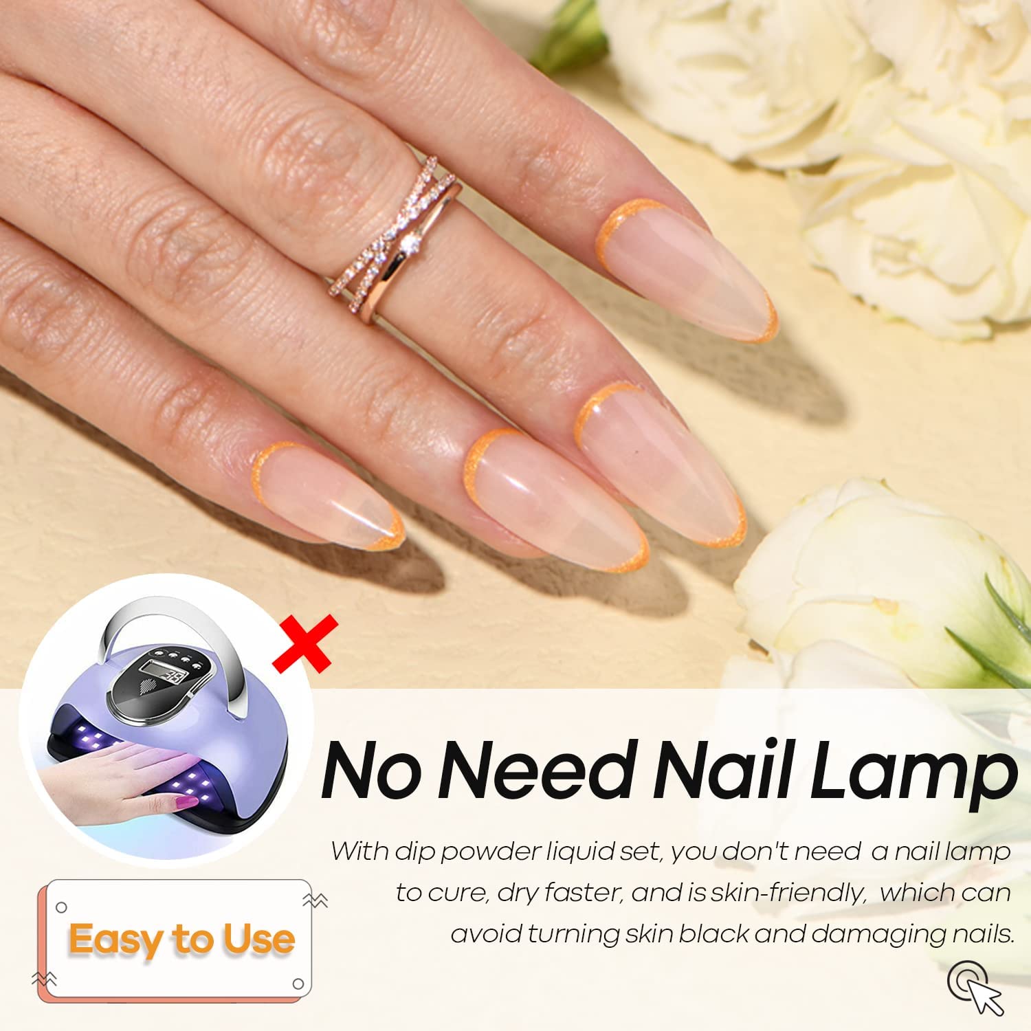 AZUREBEAUTY ceramic activator bottle standing upright next to dipping powder set components