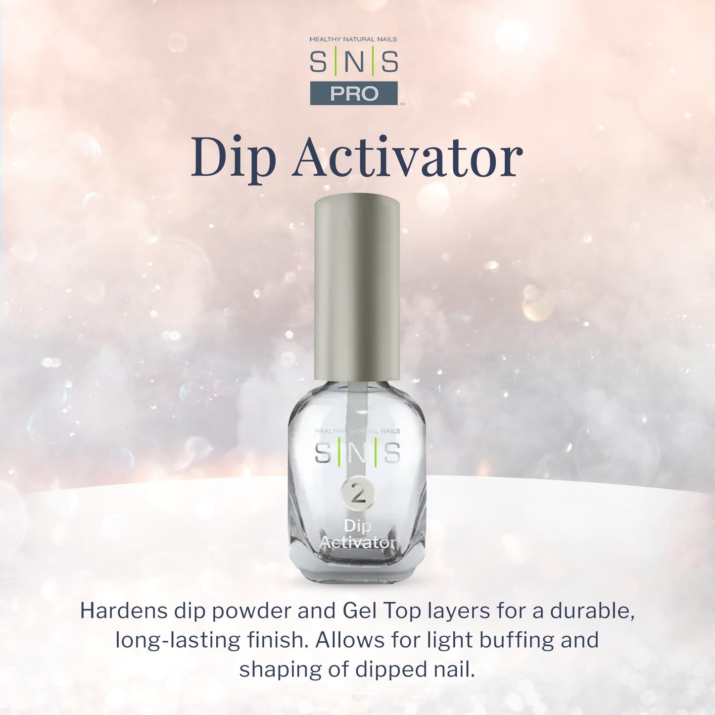 Authentic USA imported SNS dip powder activator liquid fluid bottle for professional manicure hardening