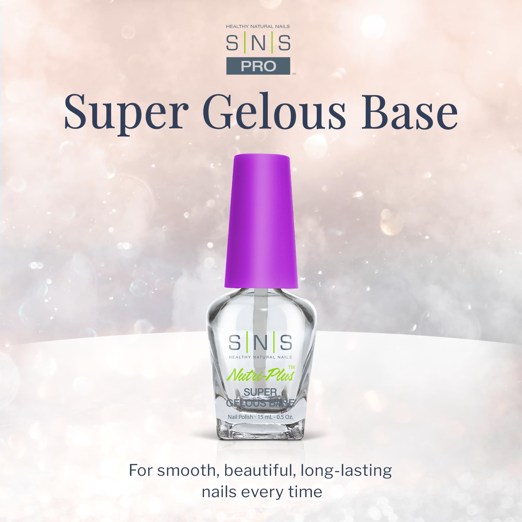 Professional grade adhesive base liquid for salon quality dip powder manicures
