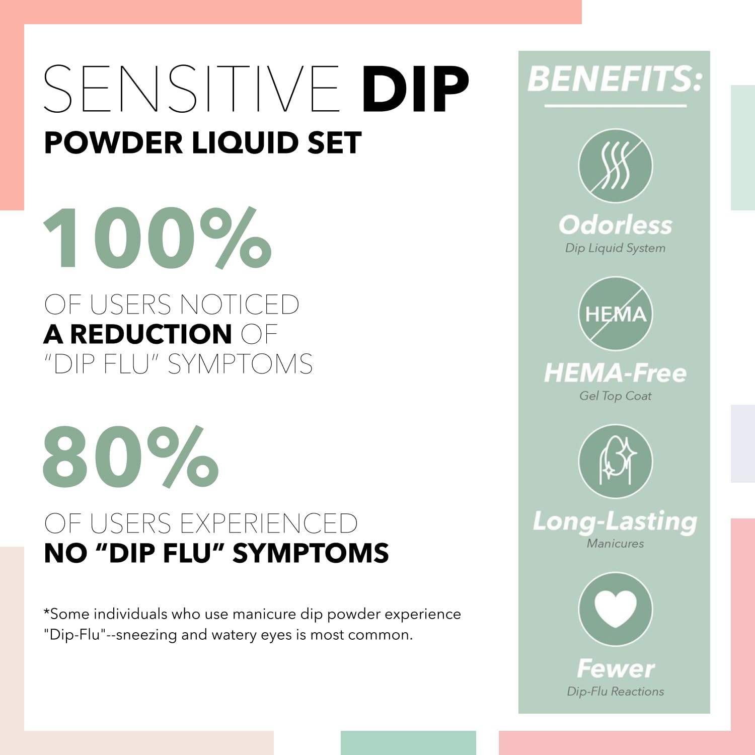 Authentic USA imported professional nail dip liquid system for sensitive skin application