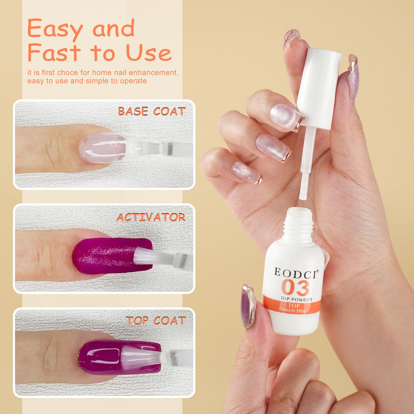 EODCI long lasting air dry dipping system essential kit for beginners