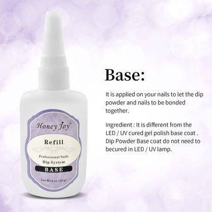 Honey Joy sealer dry activator refill bottle for lamp-free dip nail curing