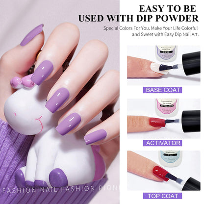 Honey Joy 56ml dipping powder activator packaging showing application steps