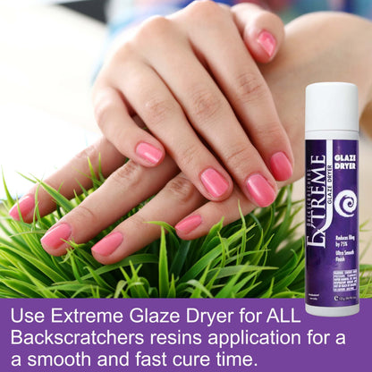 Backscratchers non porous chip resistant protective nail top coat activator mist