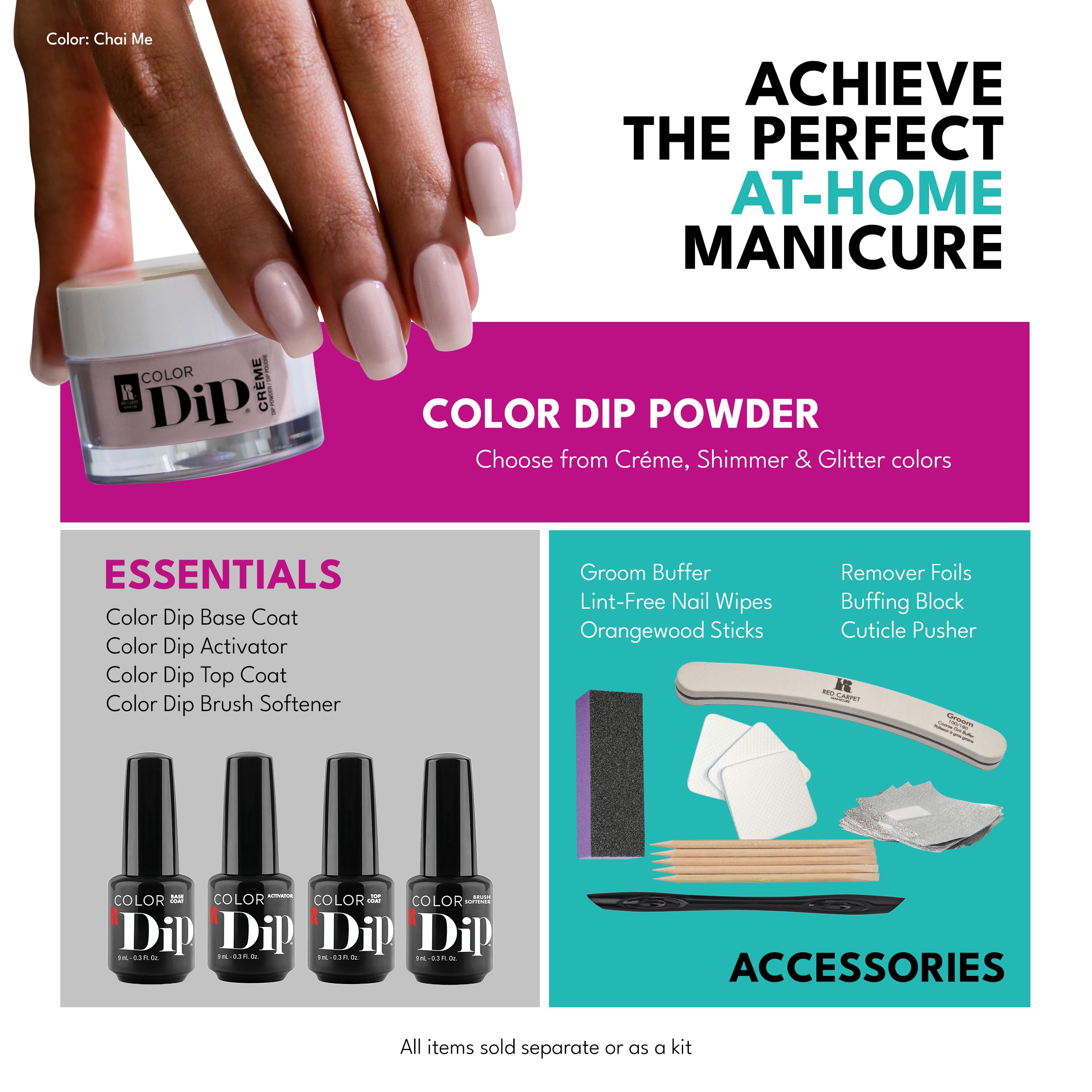 Authentic USA sourced chip resistant nail bond formula for dip powder manicures